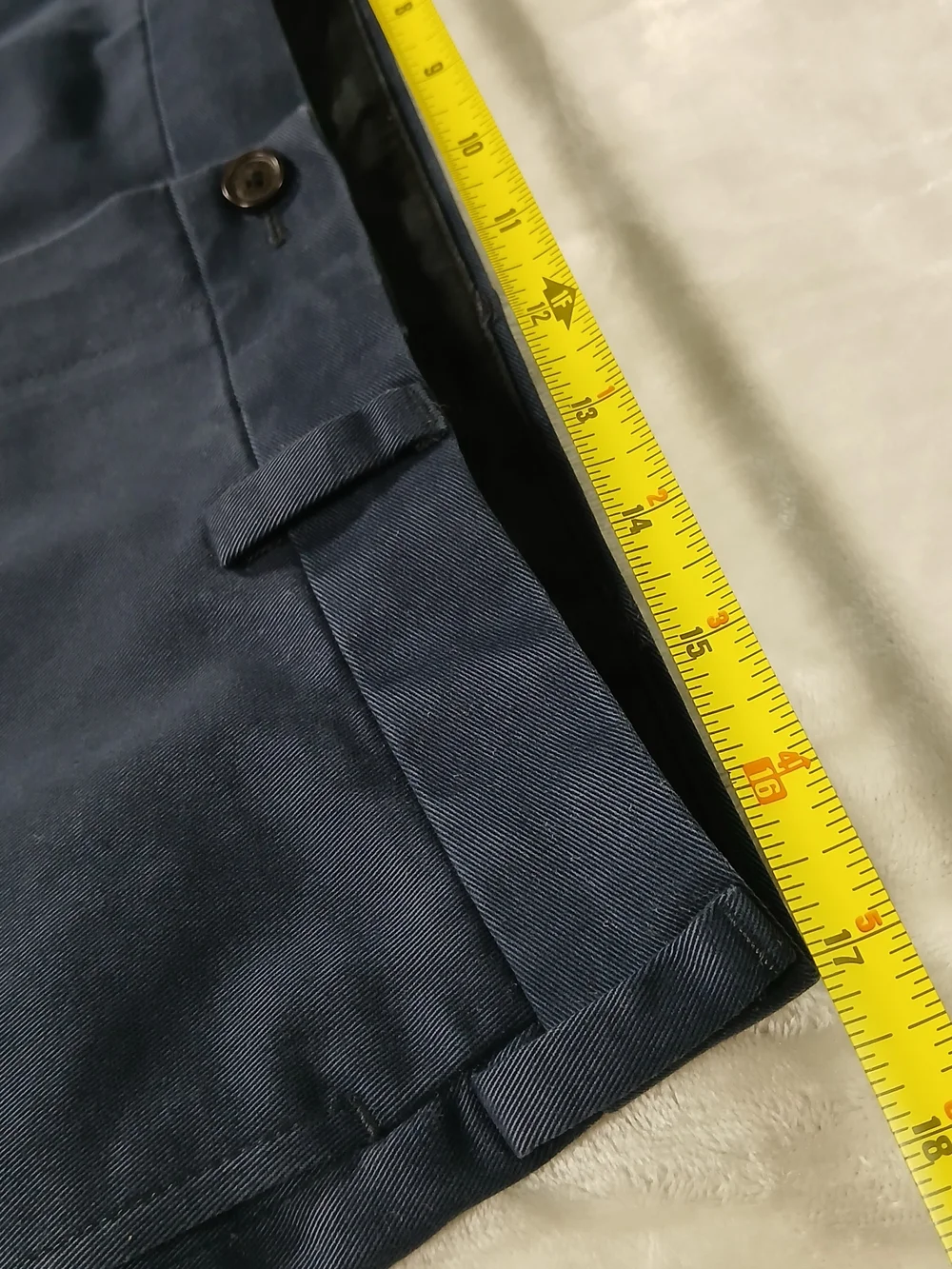 Brooks Brothers Advantage Chino Clark Pants 34x32 Men's Navy Blue